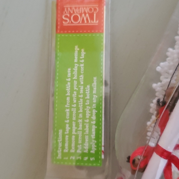 Vintage (NWT)  Christmas Message in a Bottle - Picture 6 of 9